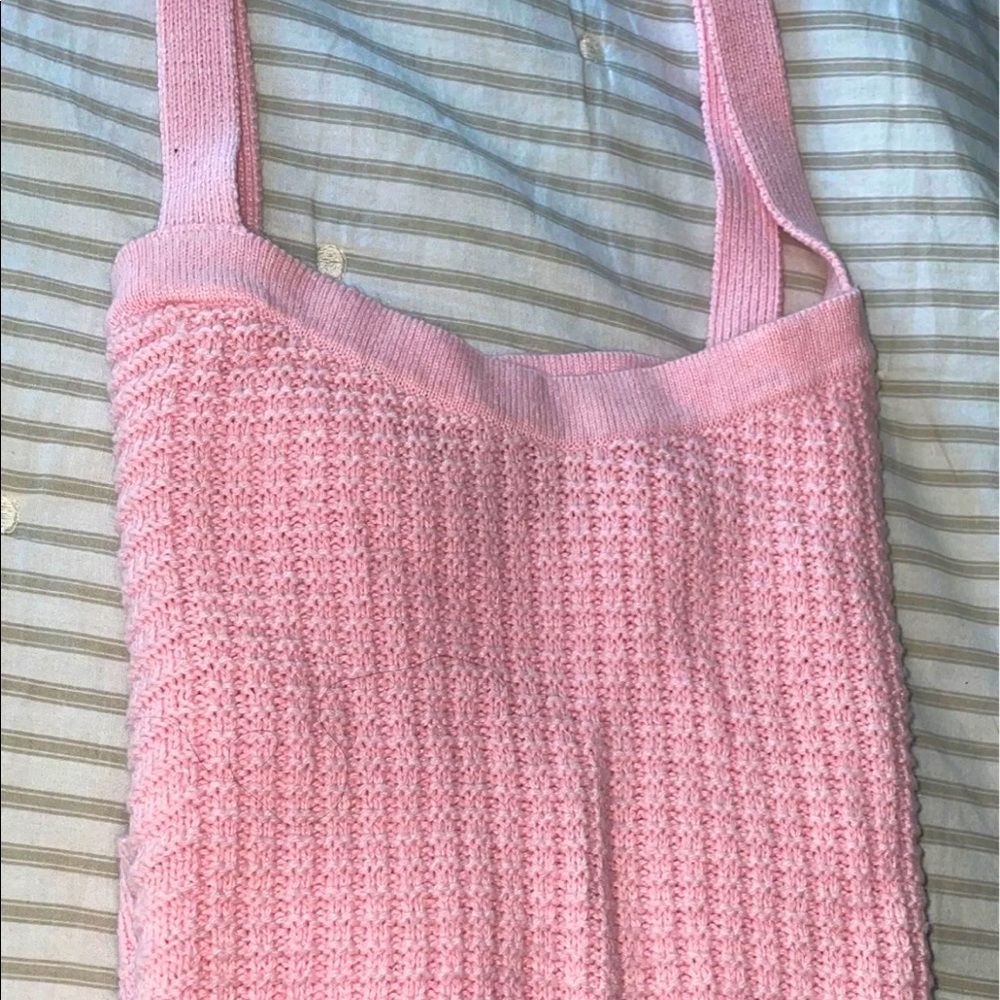 Women’s Pink Knit Tank top